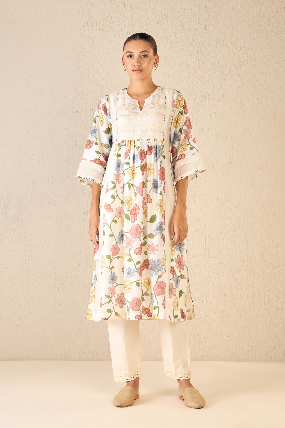 FLORA: MULTICOLOR FLORAL KURTA SET