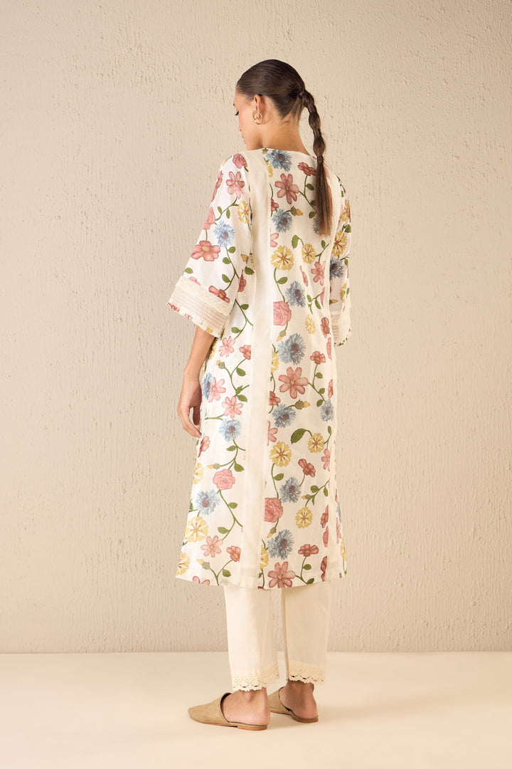 FLORA: MULTICOLOR FLORAL KURTA SET