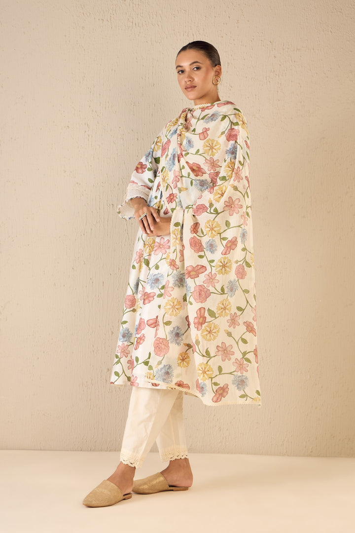 FLORA: MULTICOLOR FLORAL KURTA SET