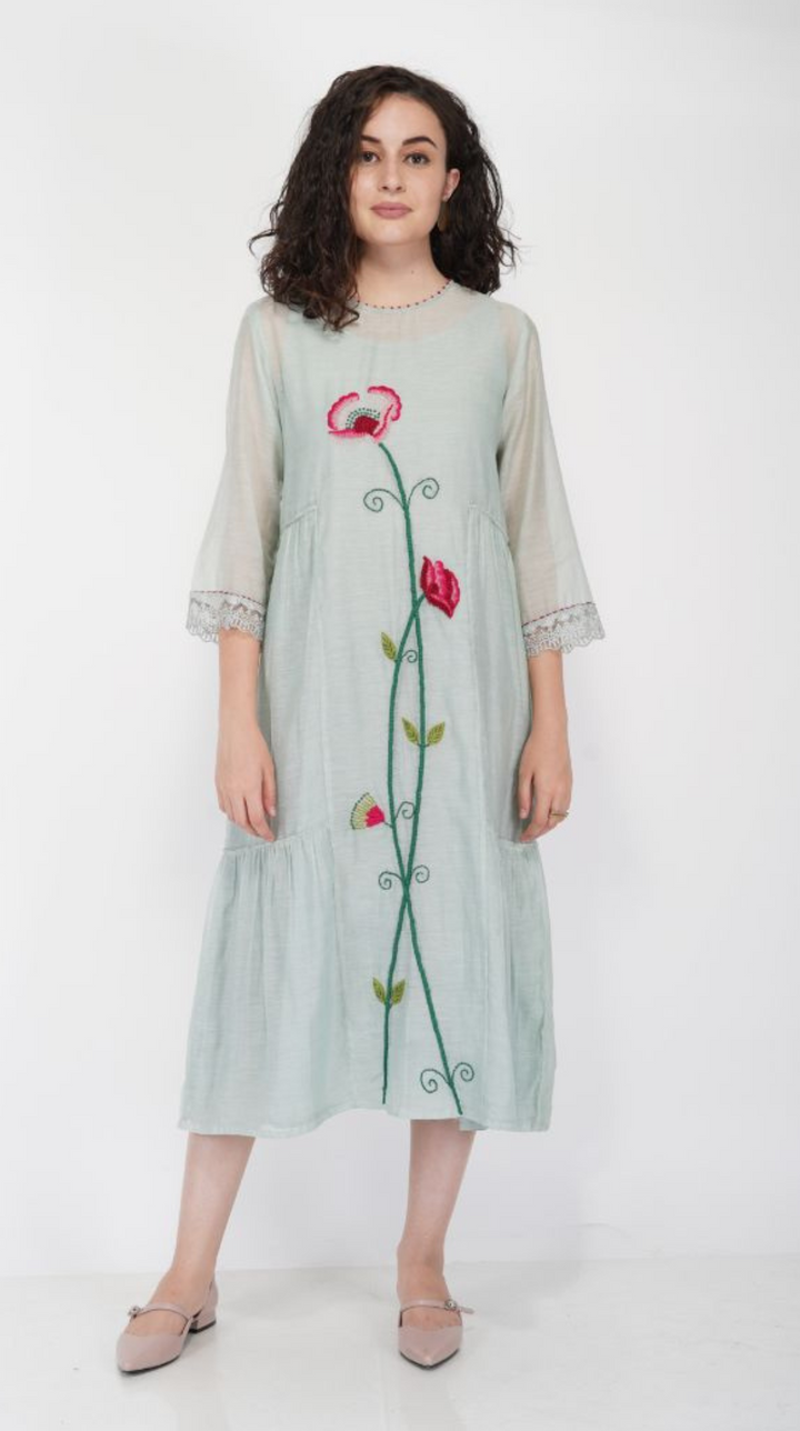 SAAWAN FLOWER TIER DRESS