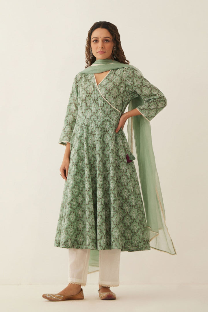 SAGE GREEN KOTA DORIA DUPATTA