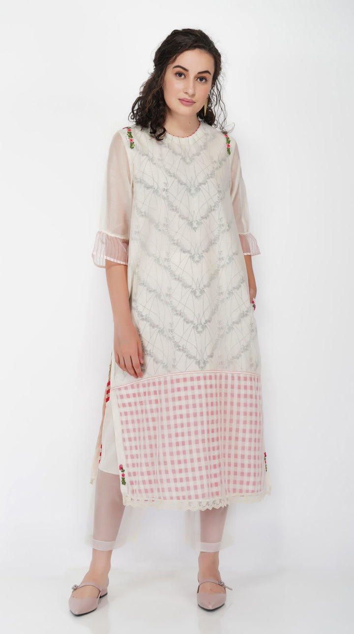 SAAWAN POCKET EMBROIDERED KURTA