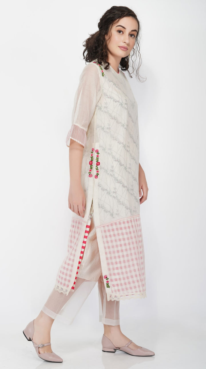 SAAWAN POCKET EMBROIDERED KURTA