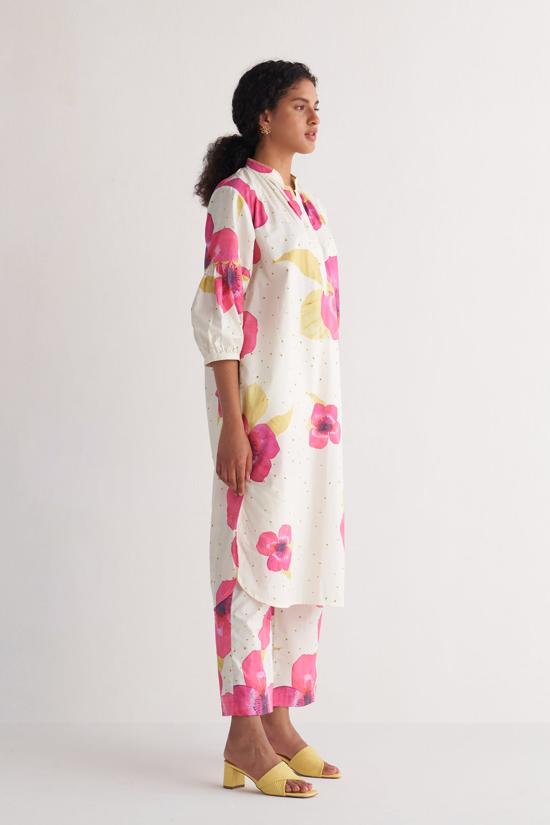 Pinkberry Floral Shirtdress with pants