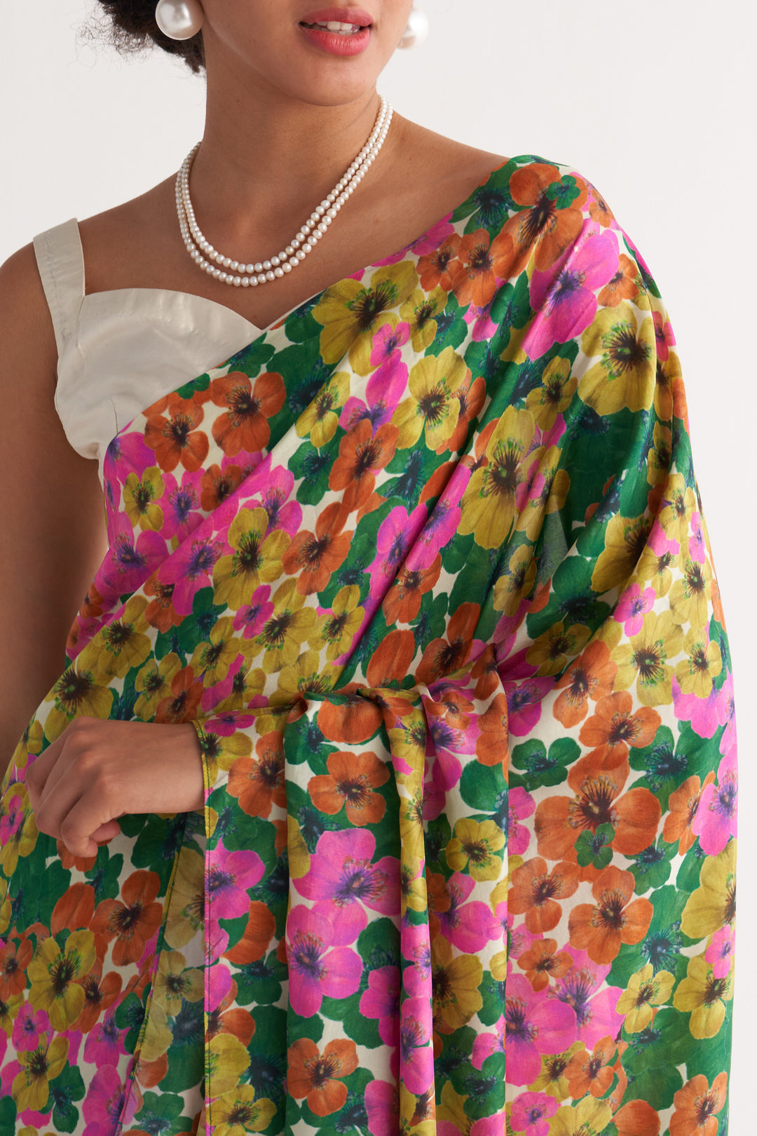 Multihued Gardenia Saree