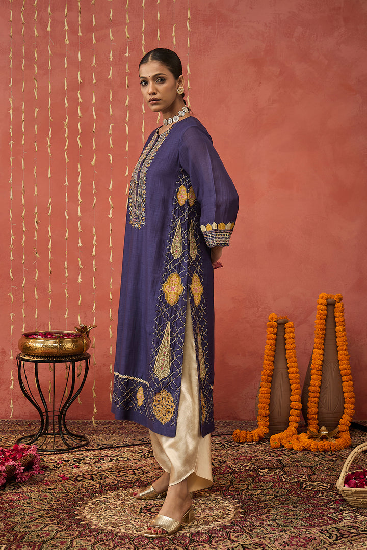 IVORY MASHRU DHOTI SALWAR